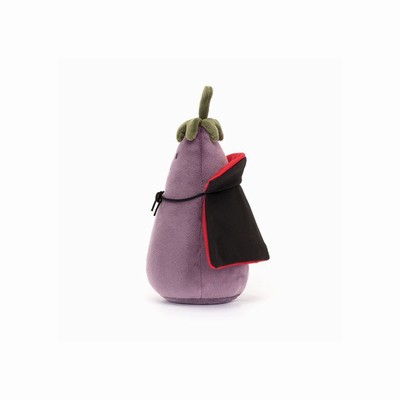 Jellycat Vivacious Aubergine Vampire USA | 19472CDXH